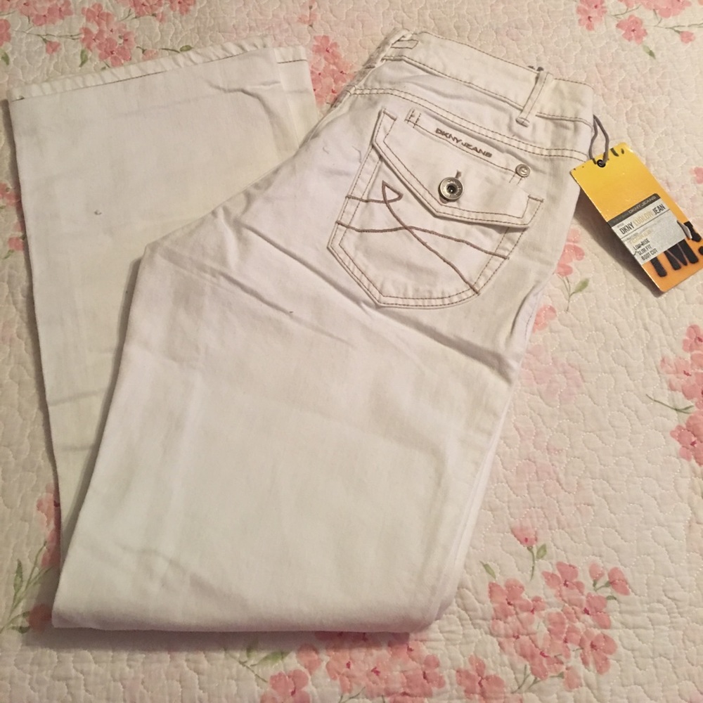 DKNY White Jeans